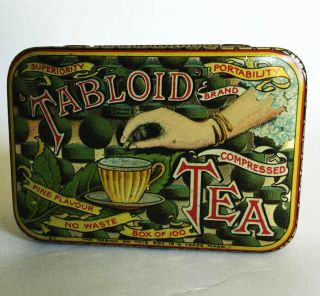 Tabloid Tea Sample Sized Pocket Tin Montreal England York
