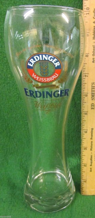 Org.  Boxed Set of 6 Erdinger Weissbrau 0.  5L Beer Glasses / Steins 4