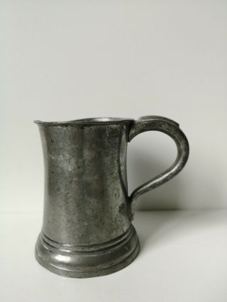 Vintage Pewter Tankard - Pint Size - Made In Glasgow