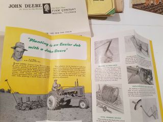 JOHN DEERE 1948 - 1957 Planter & Corn Picker Brochures Allis Chalmers Color Book 3