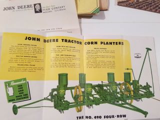 JOHN DEERE 1948 - 1957 Planter & Corn Picker Brochures Allis Chalmers Color Book 4