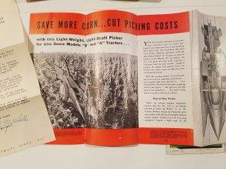 JOHN DEERE 1948 - 1957 Planter & Corn Picker Brochures Allis Chalmers Color Book 5