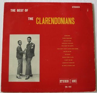 The Clarendonians Ja 1970s Reggae Vinyl Lp Coxsone Best Of Studio One
