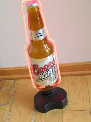 Coors Light Beer Neon Sign Beer Bottle Advertising Great