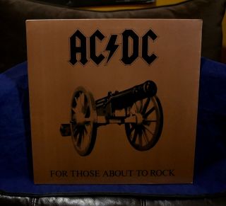 Ac/dc Very Rare Lp For Those About To Rock 1981 Usa 1stpress No Cutouts