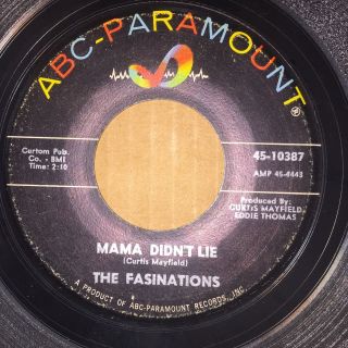 Rare Northern Soul 45 The Fascinations " Mama Didn 