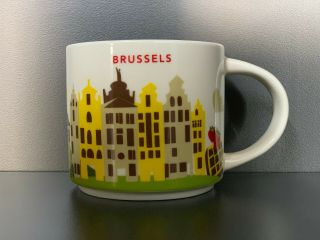 Starbucks Mug Yah Brussels Belgium 14oz