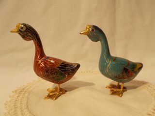Cloisonne Geese