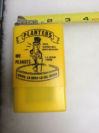 Planters Mr Peanut Cigarette Case,  2 Different Kinds,  1 Tin & 1 Plastic 5