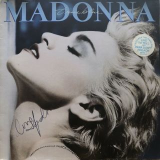 Madonna Signed Lp - True Blue Autograph