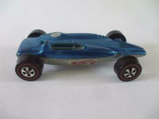 Vintage 1969 Hot Wheels Red Line Shelby Turbine Blue Spectraflame Hong Kong