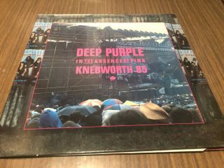 Deep Purple In The Absence Of Pink Rare Live Hard Rock Knebworth 85 2 2 Lp