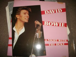 David Bowie A Night With The Duke Rare Double Lp 1987