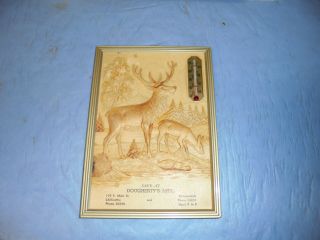 Vintage Advertising Thermometer Dougherty 