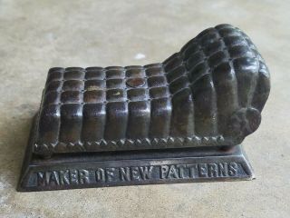 1900s Cast Iron Figural Advertising Paperweight