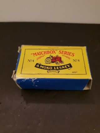 Matchbox Series No 4 A Moko Lesney Product Box