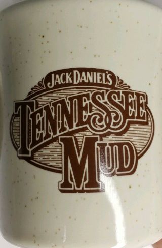 Jack Daniels Tennessee Mud Stoneware Recipe Coffee Mug Set of 4 3 1/2 