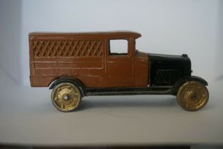 1920 Vintage Tootsie Toy Orange And Black Oldsmobile Delivery Truck No6306 At25