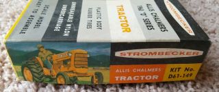 Rare Vintage Allis Chalmers Strombecker 1960 D Series Tractor Plastic Model Box 4