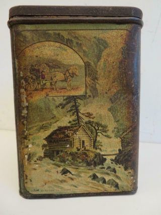 Really Old Tin Box Rare Carr And Co Biscuit Tin