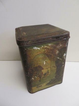 really old tin box rare CARR AND CO biscuit tin 4