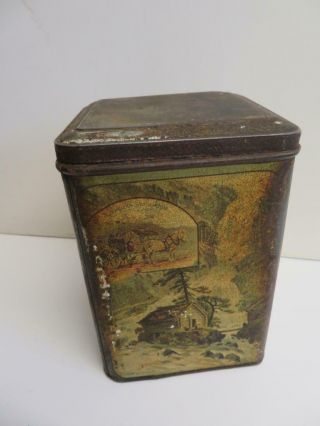 really old tin box rare CARR AND CO biscuit tin 5