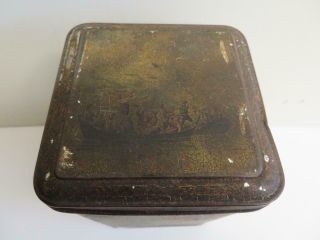 really old tin box rare CARR AND CO biscuit tin 6
