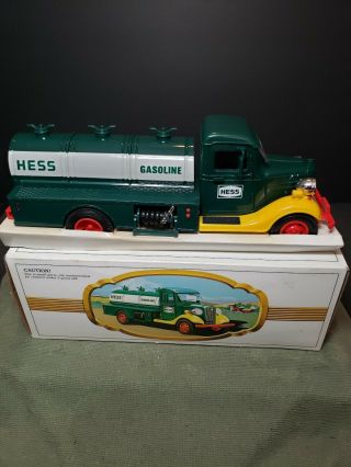 Vintage 1980s The First Hess Truck Toy Tanker With Box