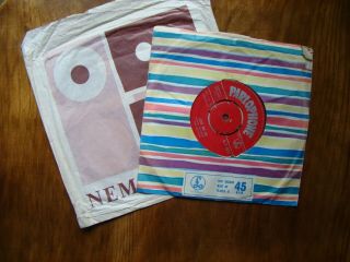 Very Rare Nems Liverpool Record Store 7 In Paper Bag & Beatles Love Me Do 1962