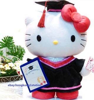 13.  5 " Sanrio Hello Kitty Graduation Stuffed Plush Doll Congratulation Grad Gift