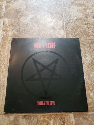 Motley Crue: Shout At The Devil Vinyl Lp Record,  Hard Rock,  Heavy Metal,  Rare