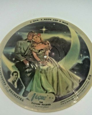 Vintage Vogue Picture Record A Man,  A Moon And A Maid