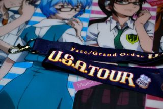Fate/grand Order U.  S.  A Tour In Los Angeles Lanyard/exclusive Mash Sticker