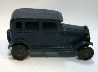 1920s Vintage Tootsie Toy Blue And Black Model A Ford Sedan No.  6665 At15