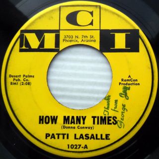Patti Lasalle How Many Times For The Love Of Mike 1960 Teen Bopper Mci 45 E5399