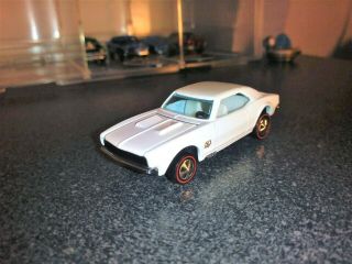 1968 Hot Wheels Redlines Custom White Camaro
