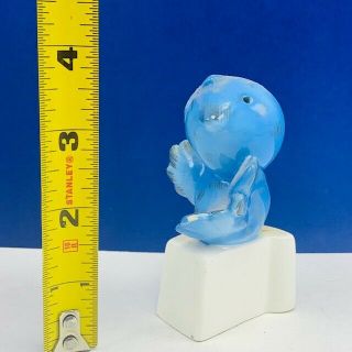 Bluebird figurine decor vtg sculpture blue bird porcelain salt pepper shaker mcm 2