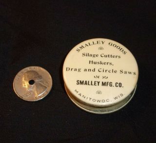 Vintage Smalley Mfg Co Tape Measure Of Manitowoc,  Wis,  Silo Fillers,  Huskers
