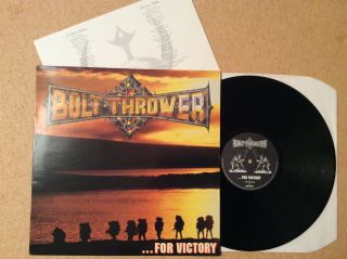 Bolt Thrower “.  For Victory” Orig 1994 Earache Label Vinyl Lp