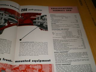 1950s McCormick Farmall 200 International Harvester Tractor Brochure Booklet 7