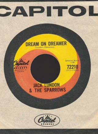 STEPPENWOLF JACK LONDON & THE SPARROWS DREAM ON DREAMER 1965 CANADA CAPITOL NM 2