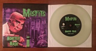 The Misfits: Monster Mash 7 " Vinyl Record 45rpm Glow In The Dark Rare Punk Rock