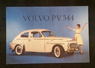 Vintage Rare Sales Brochure Volvo Pv 544