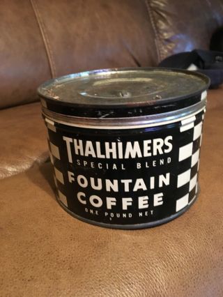 Thalhimers Collectable Vintage Coffee Can