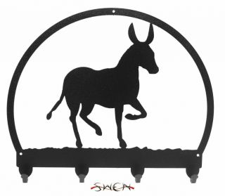 Swen Products Donkey Mule Burro Metal Key Chain Holder Hanger