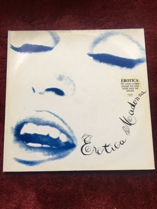 Madonna Erotica 12 " Lp Vinyl Record