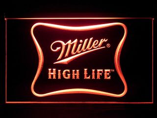 J324r Miller High Life Beer For Pub Bar Display Light Sign