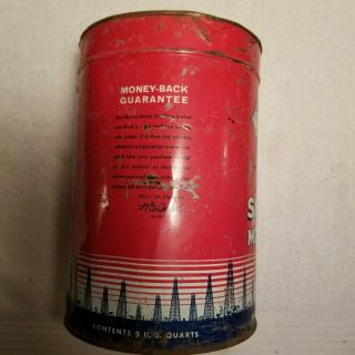skelly skelco motor oil 5 quart tin can 4