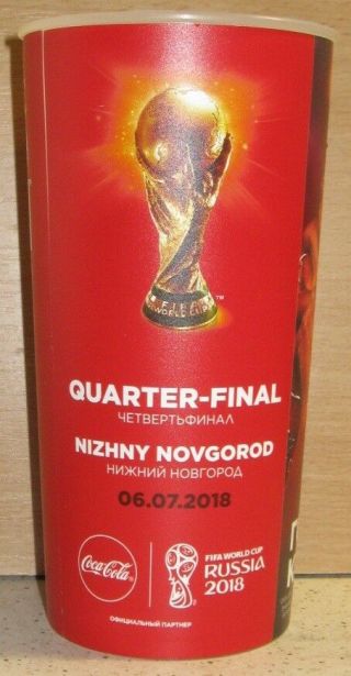 Plastic Cup - Coca - Cola - Fifa Russia 2018 - Qf Nizhny Novgorod