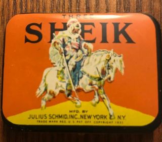 4 Different Vintage Sheik Prophylactic Condom Tins 2